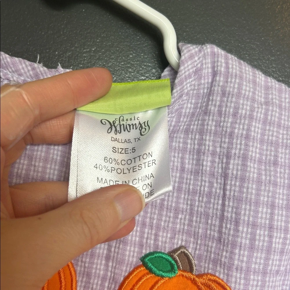 Classic Whimsy pumpkin tunic with leggings